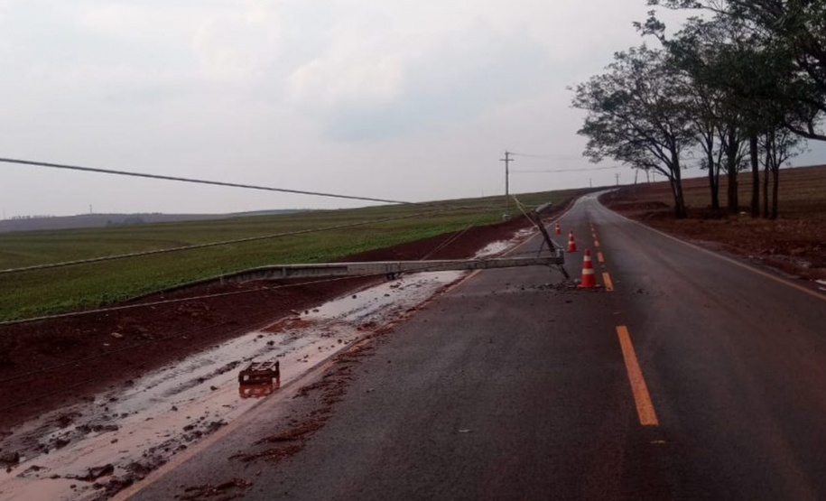 Temporal deixa 435 mil domicílios sem energia no Paraná. Foto:  Copel