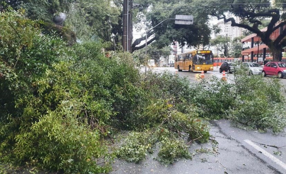 Vendaval e chuva de granizo provocam estragos em 16 municípios do estado.Foto:SEJUF