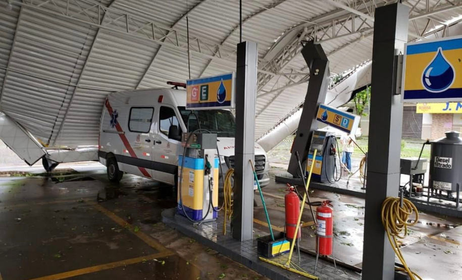 Vendaval e chuva de granizo provocam estragos em 16 municípios do estado. Foto:SEJUF