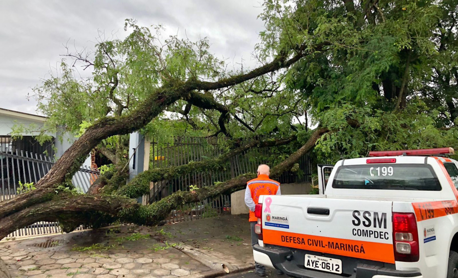 MARINGÁ - Temporais fim de semana - Curitiba, 25/10/2021 - Foto: Defesa Civil do Paraná