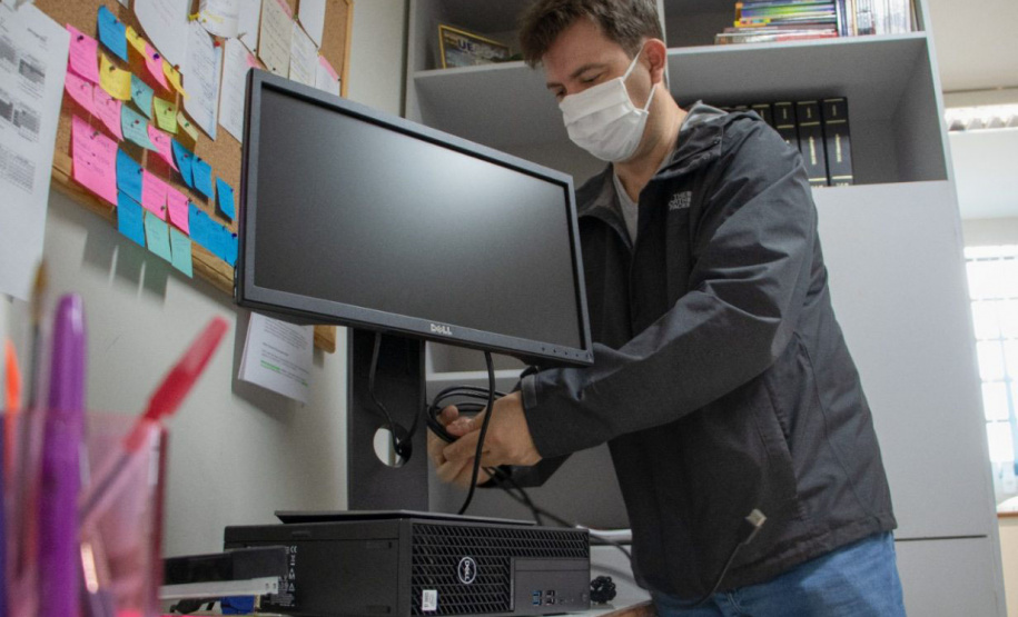 A Universidade Estadual de Ponta Grossa (UEPG) adquiriu equipamentos de informática para suprir a demanda de setores e áreas administrativas. - Ponta Grossa, 25/10/2021 - Foto: Jéssica Natal/UEPG