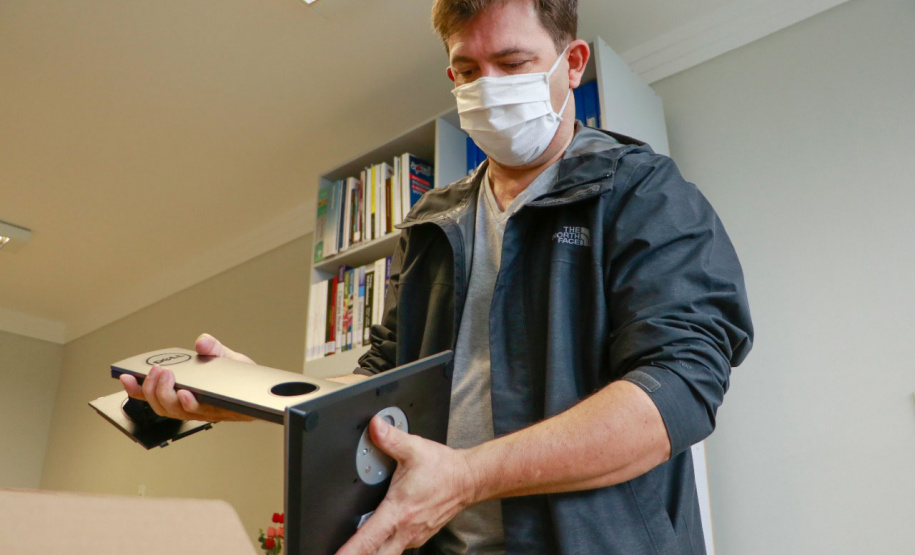 A Universidade Estadual de Ponta Grossa (UEPG) adquiriu equipamentos de informática para suprir a demanda de setores e áreas administrativas. - Ponta Grossa, 25/10/2021 - Foto: Jéssica Natal/UEPG