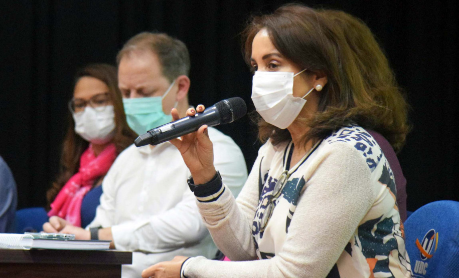 A Secretaria de Estado da Saúde retomou a discussão do Planejamento Regional Integrado (PRI), iniciando a segunda etapa do projeto na Macrorregião Oeste nesta segunda-feira (25), em Foz do Iguaçu.. Foto: Américo Antonio/SESA
