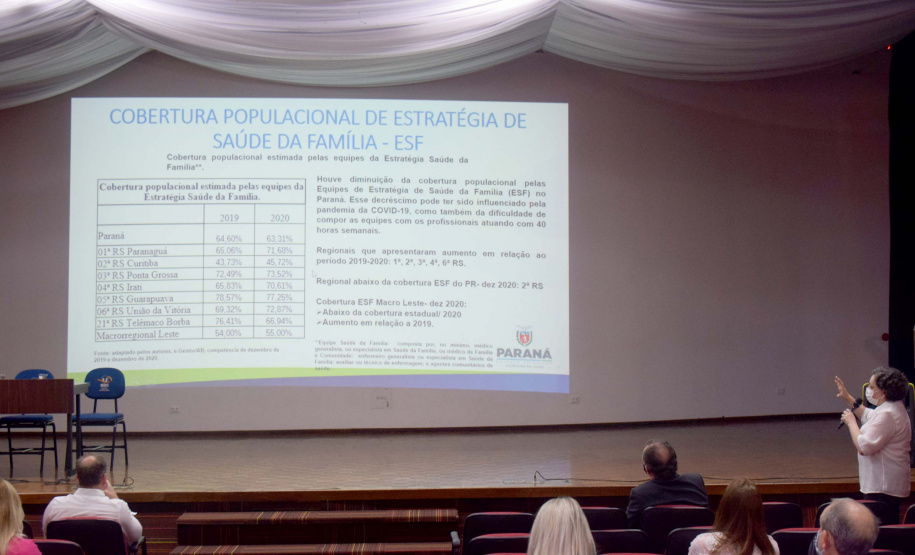 A Secretaria de Estado da Saúde retomou a discussão do Planejamento Regional Integrado (PRI), iniciando a segunda etapa do projeto na Macrorregião Oeste nesta segunda-feira (25), em Foz do Iguaçu.. Foto: Américo Antonio/SESA