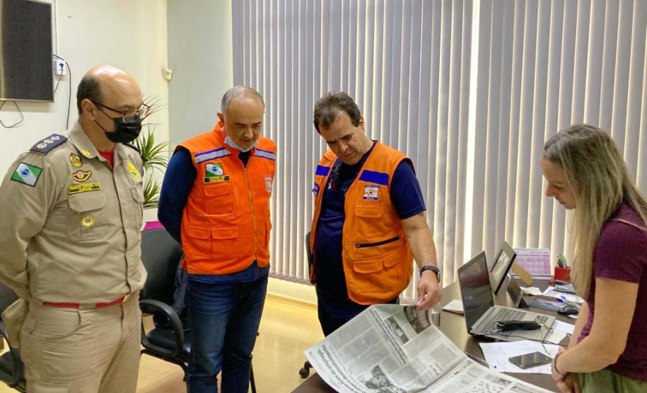 O secretário Nacional de Proteção e Defesa Civil, Alexandre Lucas Alves, chegou ao Paraná na manhã desta terça-feira (26) para visitar os municípios mais afetados pelas tempestades do último final de semana no Estado. Foto: Defesa Civil