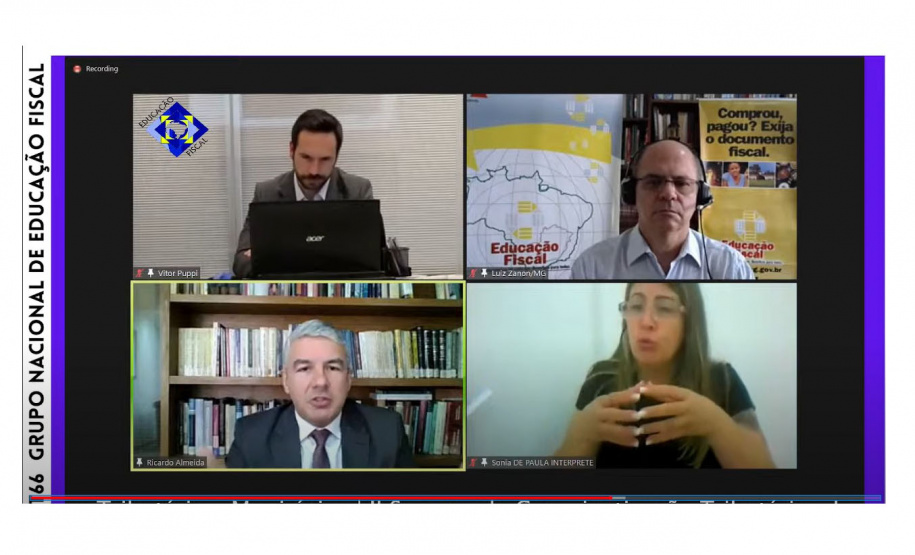 Durante dois dias aconteceu a II Semana de Conscientização Tributária - evento virtual que trouxe novos debates e discussões sobre os impactos das reformas tributárias a administrativas no país. - Curitiba, 26/10/2021 - Foto: SEFA