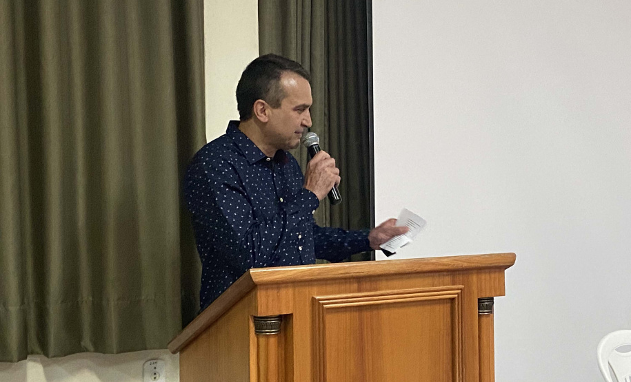 O secretário de Estado da Saúde, Beto Preto, destacou a parceria do Governo do Estado com os municípios, principalmente no enfrentamento à Covid-19, em reunião realizada nesta quarta-feira (27) com a Associação dos Municípios dos Campos Gerais (AMCG) em Arapoti. -  Curitibs, 27/10/2021 - Foto: Andressa Desyreé/SESA