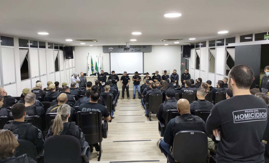 Polícia Civil mira integrantes do crime organizado envolvidos em homicídios e tráfico de drogas em Rio Branco do Sul. Foto: PCPR