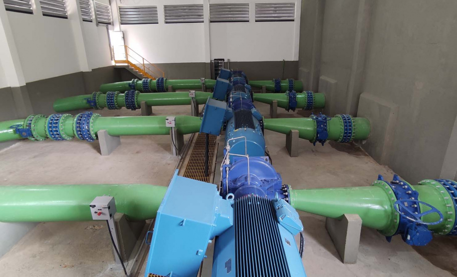 O governador Carlos Massa Ratinho Junior inaugurou nesta quinta-feira (28) a obra de transposição do rio Capivari para a Bacia do Iraí, em Colombo, na região metropolitana de Curitiba. Foto: Jonathan Campos/AEN