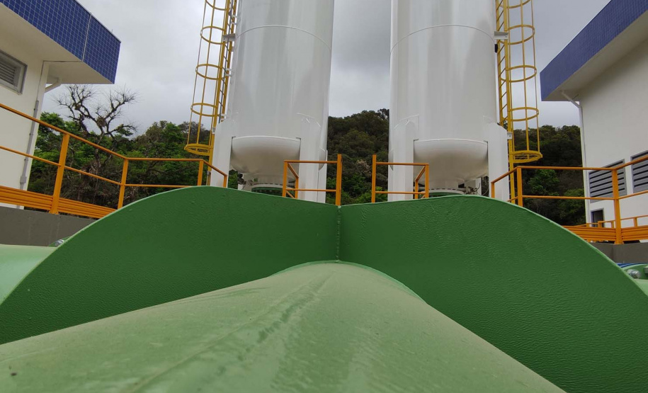 O governador Carlos Massa Ratinho Junior inaugurou nesta quinta-feira (28) a obra de transposição do rio Capivari para a Bacia do Iraí, em Colombo, na região metropolitana de Curitiba. Foto: Jonathan Campos/AEN