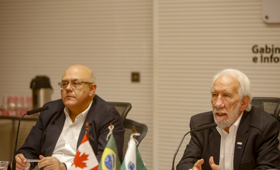 28.10.2021 - Vice Governador Darci Piana em reunião com representantes do Canadá.
Foto Gilson Abreu/AEN