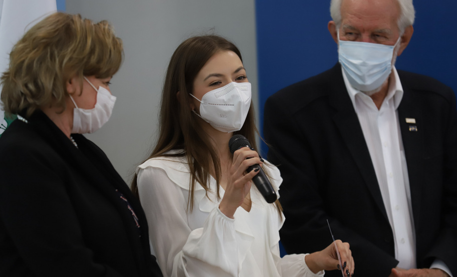 O vice governador Darci Piana e o o superintendente da Ciência, Tecnologia e Ensino Superior, Aldo Bona participam, nesta quinta-feira (28), da entrega do 34 Premio Paranaense de Ciencia e Tecnologia,  no Palacio Iguacu.   Curitiba, 28/10/2021 -  Foto: Geraldo Bubniak/AEN