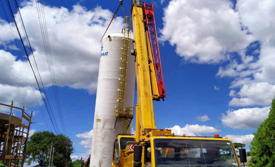 A Companhia de Saneamento do Paraná (Sanepar) está ampliando o sistema de abastecimento de Califórnia, no Vale do Ivaí.- Curitiba, 29/10/2021 - Foto: Sanepar