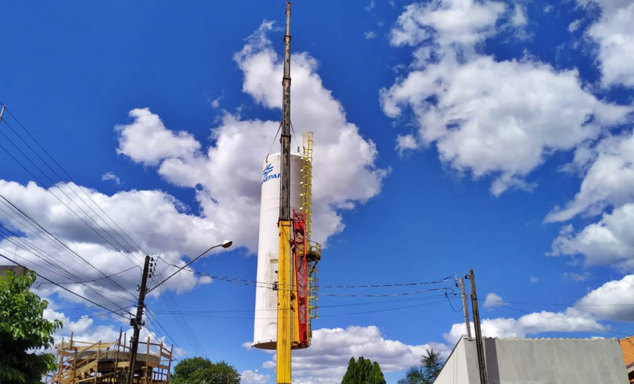 A Companhia de Saneamento do Paraná (Sanepar) está ampliando o sistema de abastecimento de Califórnia, no Vale do Ivaí.- Curitiba, 29/10/2021 - Foto: Sanepar