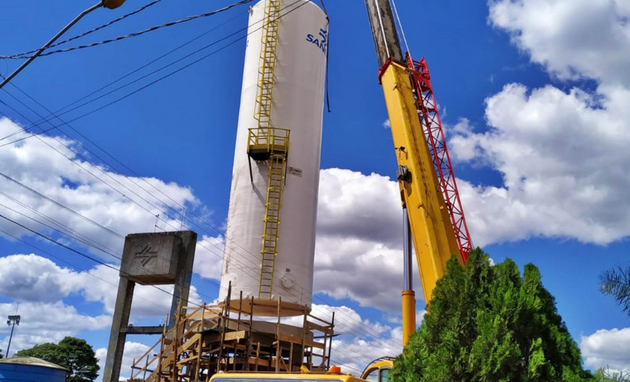 A Companhia de Saneamento do Paraná (Sanepar) está ampliando o sistema de abastecimento de Califórnia, no Vale do Ivaí.- Curitiba, 29/10/2021 - Foto: Sanepar