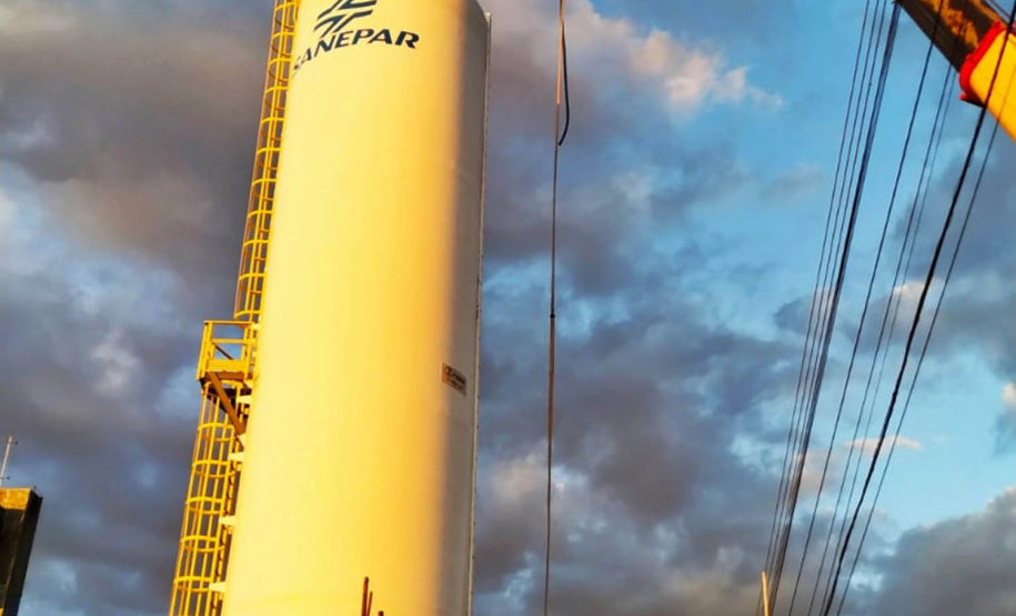 A Companhia de Saneamento do Paraná (Sanepar) está ampliando o sistema de abastecimento de Califórnia, no Vale do Ivaí.- Curitiba, 29/10/2021 - Foto: Sanepar