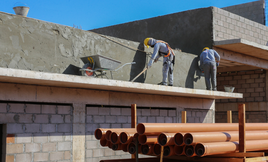 Obras de Construçao da Cadeia Publica de Guaira no loteamento Jardim Floresta com investimento de 16 milhoes. Exemplo da nova realidade do sistema carcerário que está sendo construída no Paraná. Acabar com o problema da superlotação em carceragens de delegacias e realocar os detentos em um espaço estruturado é uma das principais metas do Governo do Estado.   06/08/2020 -  Foto: Geraldo Bubniak/AEN