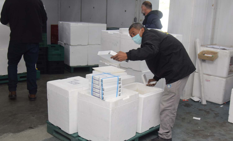 Estado recebe novas doses de vacinas contra a Covid-19 para adolescentes . Foto: Américo Antonio/SESA