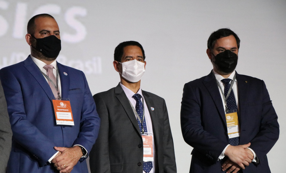 Nesta quarta-feira (03/11), em Foz do Iguaçu, região oeste do Paraná, foi aberto oficialmente o InterForensics, maior evento de Ciências Forenses da América Latina, que reúne, em um único lugar, renomados nomes nacionais e internacionais das mais diversas áreas deste setor. - Foz do Iguaçu, -3/11/2021 - Foto: SESP_PR