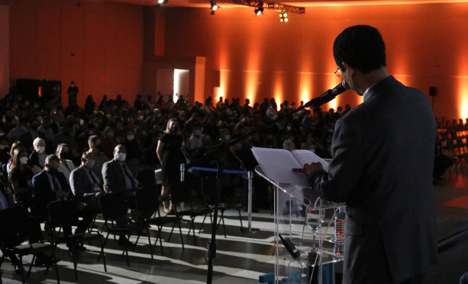 Nesta quarta-feira (03/11), em Foz do Iguaçu, região oeste do Paraná, foi aberto oficialmente o InterForensics, maior evento de Ciências Forenses da América Latina, que reúne, em um único lugar, renomados nomes nacionais e internacionais das mais diversas áreas deste setor. - Foz do Iguaçu, -3/11/2021 - Foto: SESP_PR