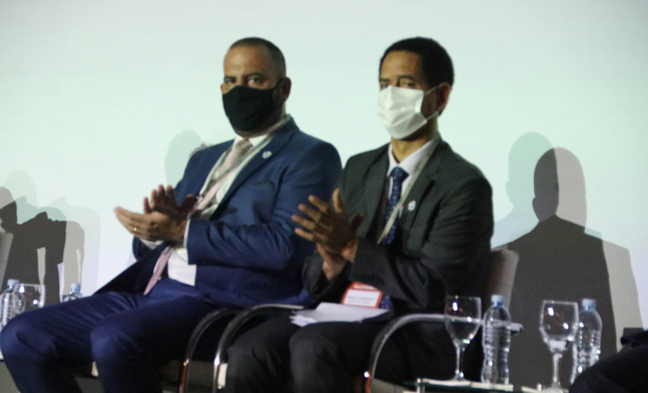 Nesta quarta-feira (03/11), em Foz do Iguaçu, região oeste do Paraná, foi aberto oficialmente o InterForensics, maior evento de Ciências Forenses da América Latina, que reúne, em um único lugar, renomados nomes nacionais e internacionais das mais diversas áreas deste setor. - Foz do Iguaçu, -3/11/2021 - Foto: SESP_PR