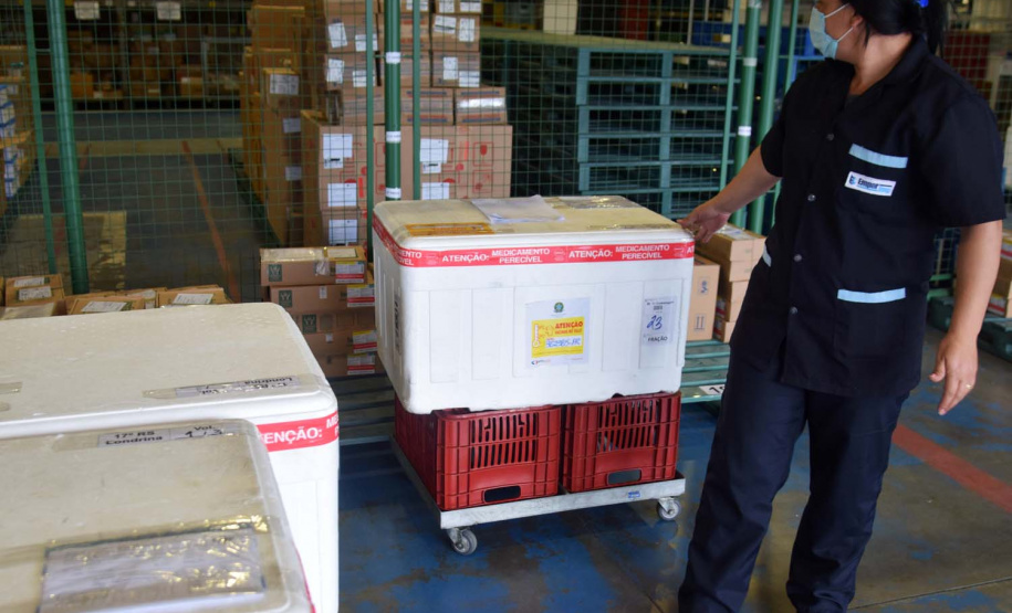 Saúde inicia nova distribuição de mais 671 mil doses aos municípios. Foto: Américo Antonio/SESA