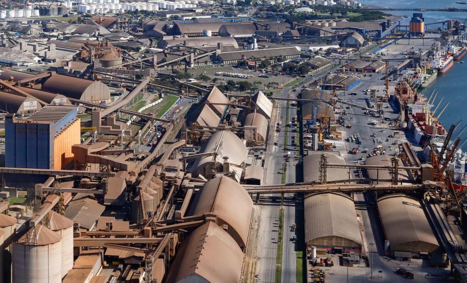 Portos do Paraná realiza 2ª audiência pública sobre o projeto Cais Leste, o Moegão. Foto: Rodrigo Felix Leal/SEIL