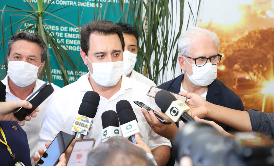 O governador Carlos Massa Ratinho Junior confirmou nesta quinta-feira (04) uma série de investimentos para Cianorte, na Região Noroeste. Foto: Ari Dias/AEN