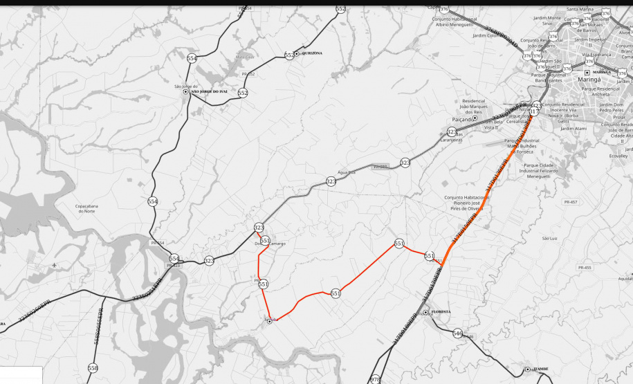 Bloqueio da PR-323 em Água Boa para transporte de vigas - Curitiba, 04/11/2021 - Foto: DER