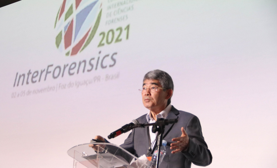 Especialistas nacionais e internacionais fomentam técnicas e o uso da tecnologia para a ciência forense na InterForensics 2021 - Foz do Iguaçu, 05/11/2021 - Foto: SESP-PR